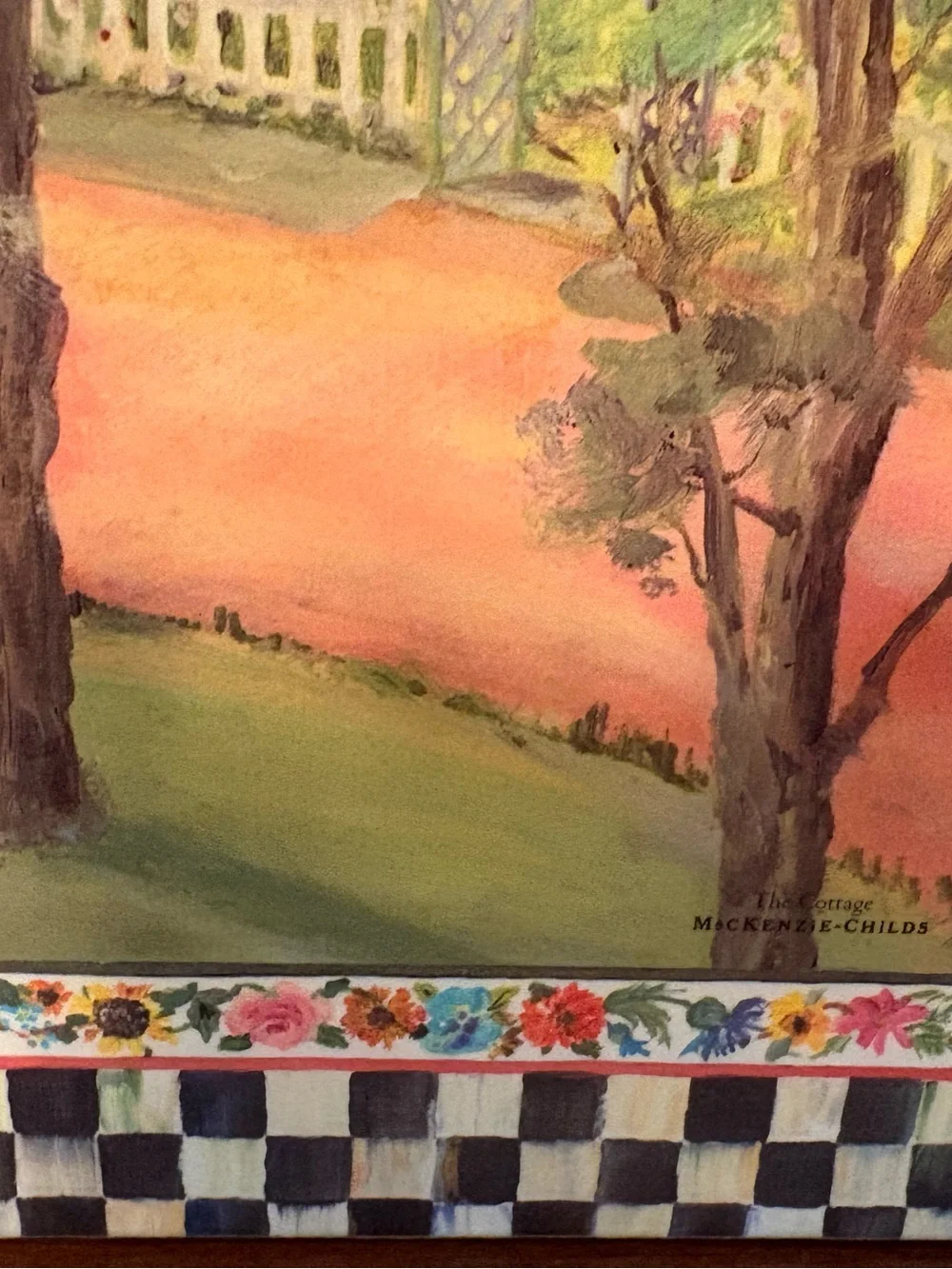 McKenzie Childs set of 4 rare placemats Maclachlan series